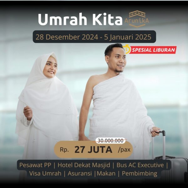 Umrah Kita (Spesial Liburan) 28 Desember 2024 - 5 Januari 2025